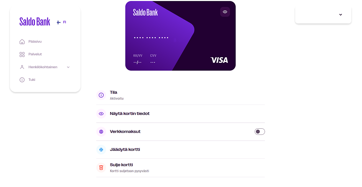 Saldo Bank Online Banking