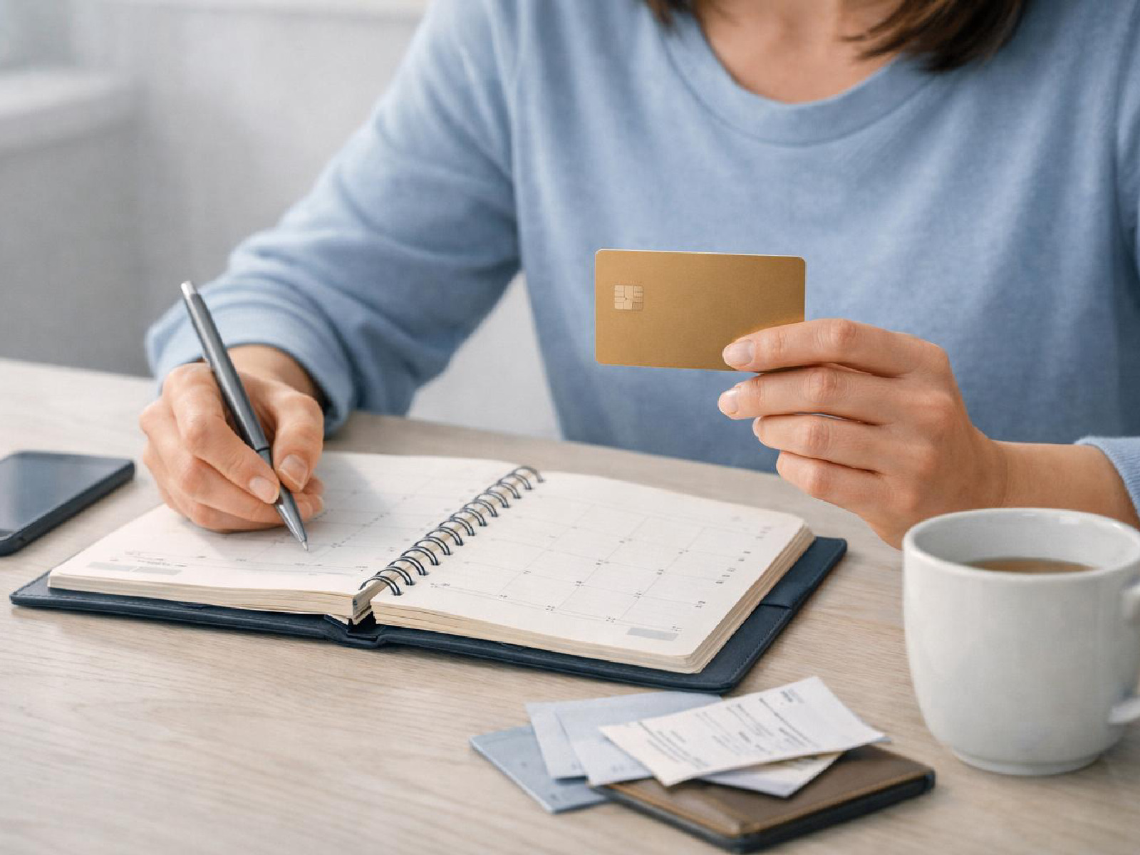 Kuvitus arkisesta Gold-luottokortin arvostelusta.