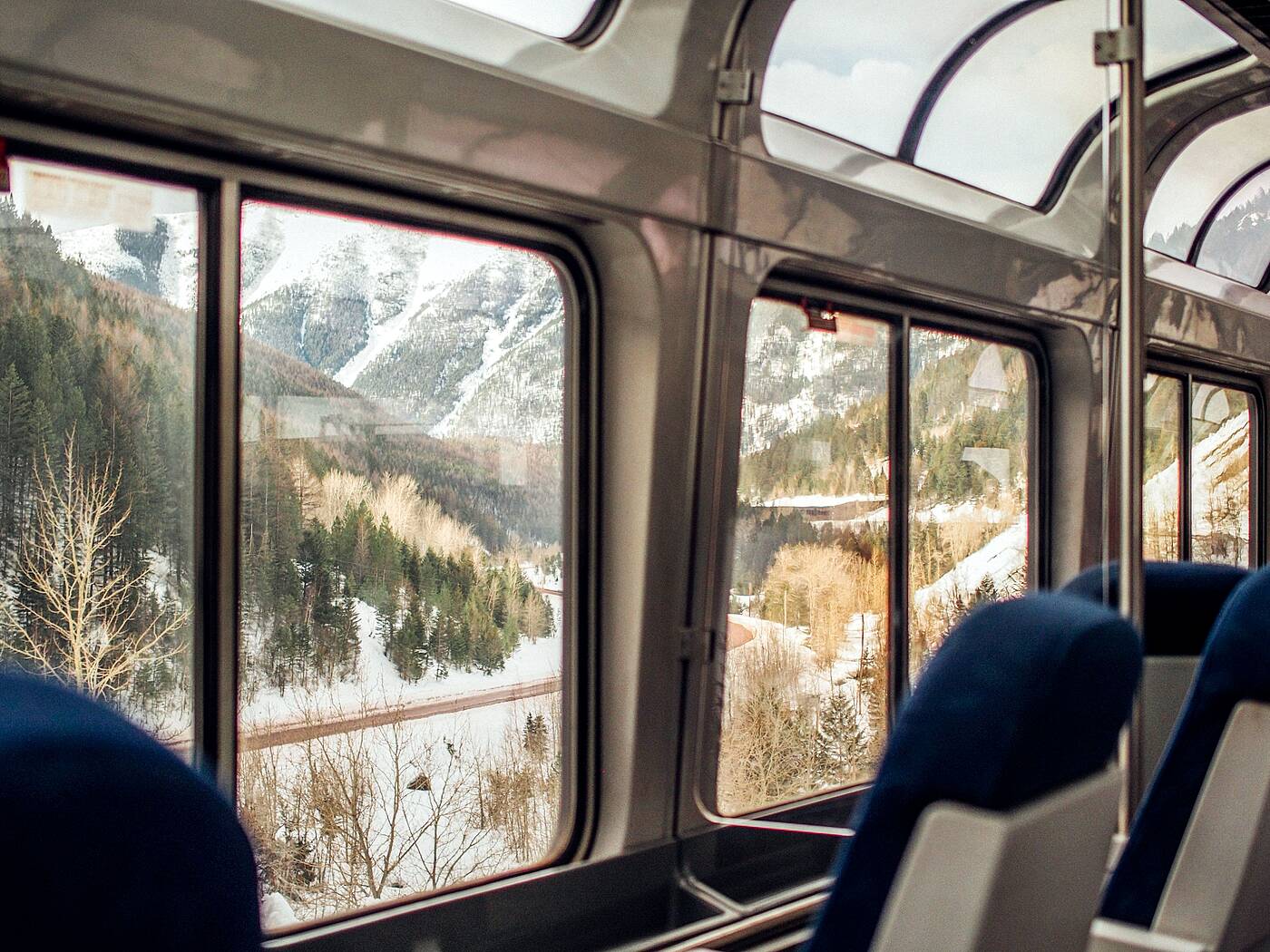 view from a scenic train