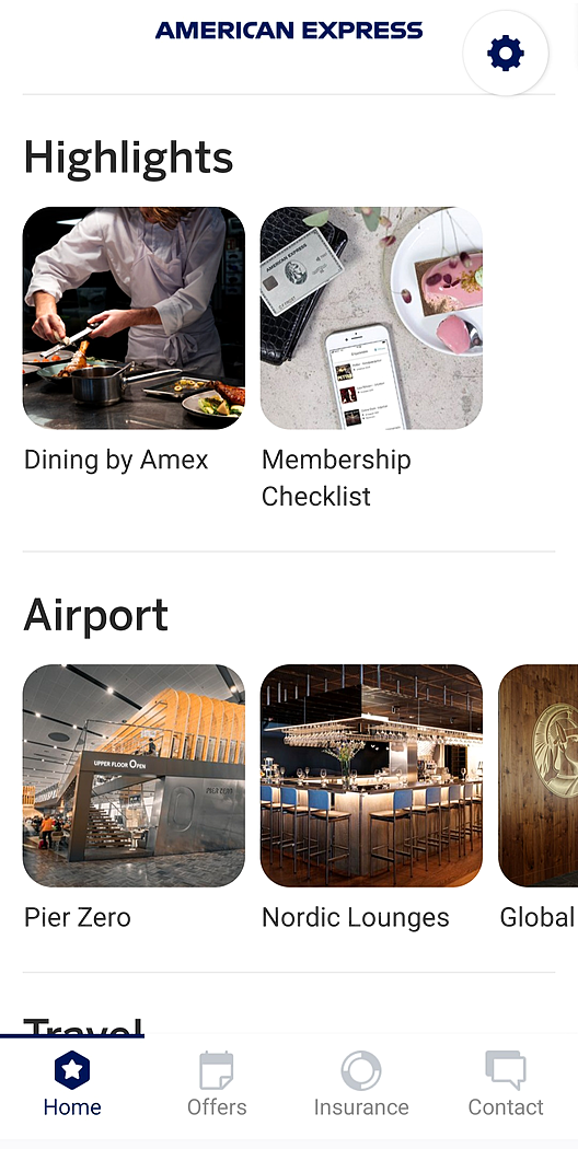 Amex Experiences -sovellus